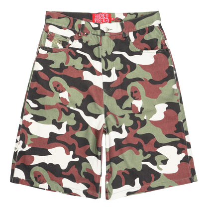 "Holy Fields" Denim Shorts (Woodland)