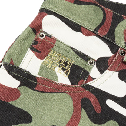 "Holy Fields" Denim Shorts (Woodland)